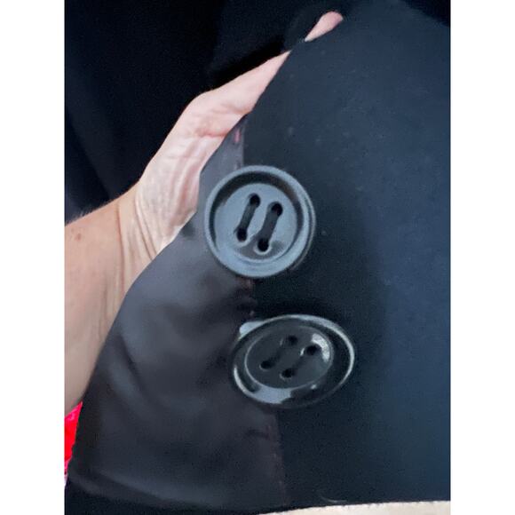 Kenneth Cole Reaction Womens Black Wool Blend Peacoat Size 10 Jacket - Picture 4 of 11